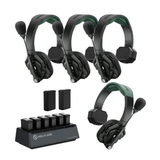 Hollyland Solidcom SE Pro 4S Full-Duplex Wireless Intercom Headset System (1.9 GHz, Green)